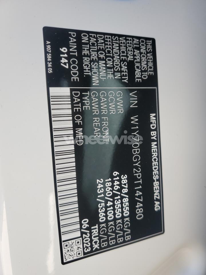 Photo 13 of 2023 MERCEDES-BENZ SPRINTER 1500 (VIN W1Y70BGY2PT147480)