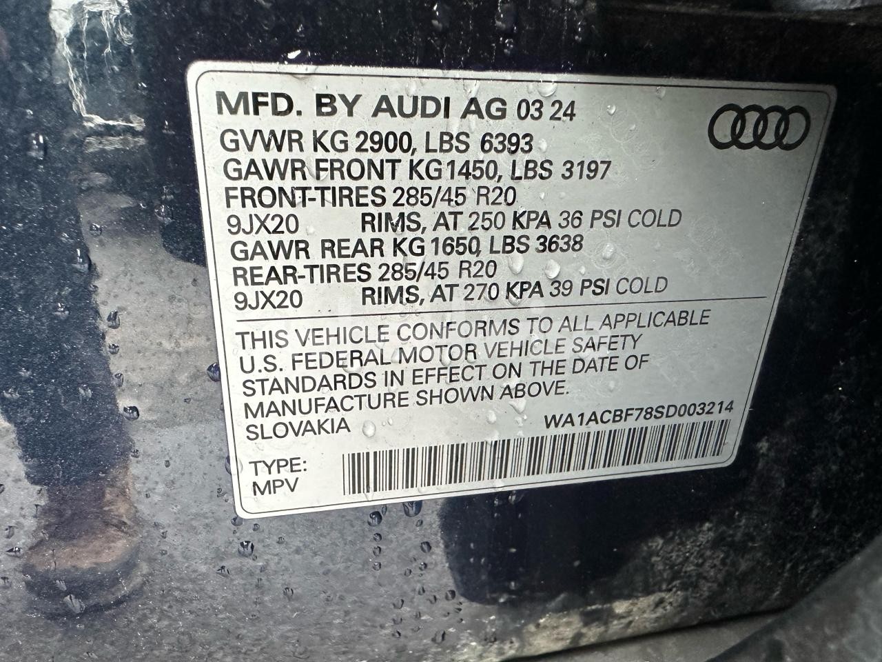 Photo 10 of 2025 AUDI Q7 PREMIUM (VIN WA1ACBF78SD003214)