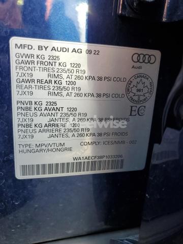 Photo 6 of 2023 AUDI Q3 KOMFORT 45 (VIN WA1AECF38P1033206)