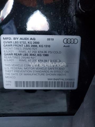 Photo 5 of 2020 AUDI SQ5 PREMIUM PLUS (VIN WA1B4AFY4L2008802)