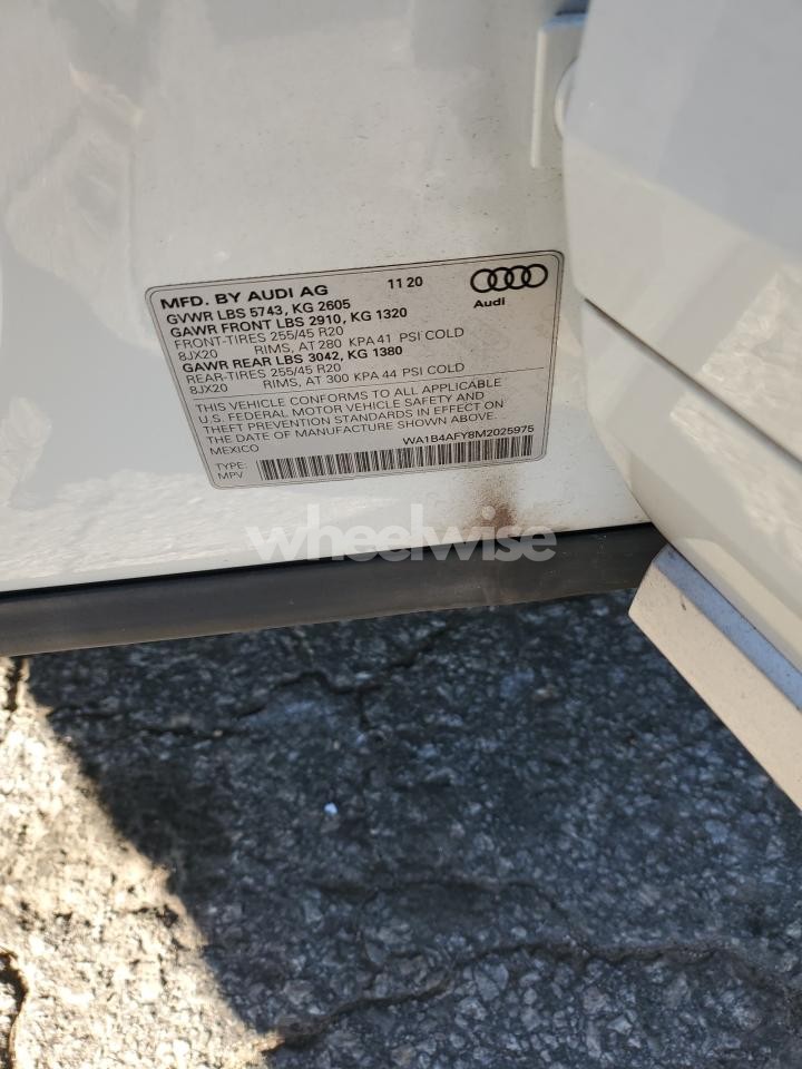 Photo 14 of 2021 AUDI SQ5 PREMIUM PLUS (VIN WA1B4AFY8M2025975)