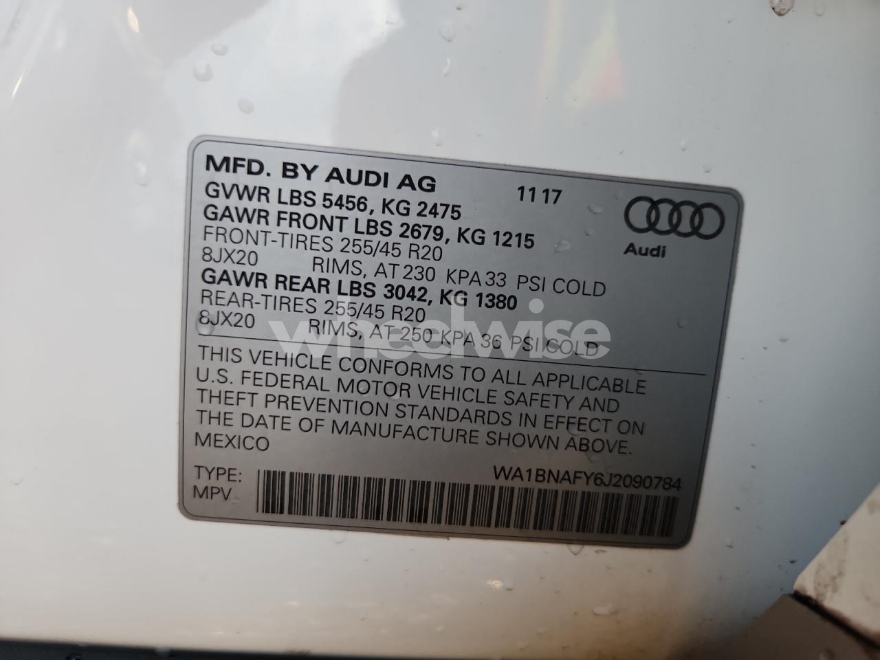 Photo 13 of 2018 AUDI Q5 PREMIUM PLUS (VIN WA1BNAFY6J2090784)