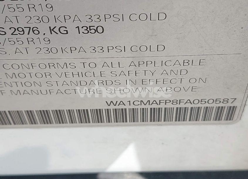 Photo 9 of 2015 Audi Q5 3.0 TDI PREMIUM PLUS (VIN WA1CMAFP8FA050587)