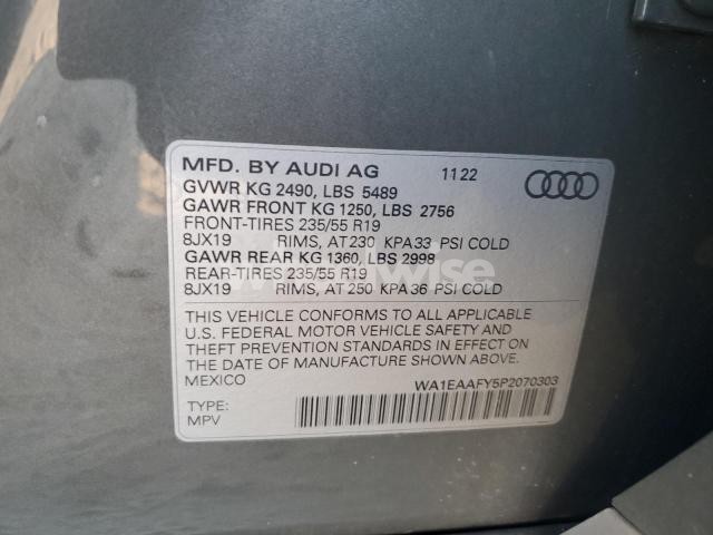 Photo 13 of 2023 AUDI Q5 PREMIUM PLUS 45 (VIN WA1EAAFY5P2070303)