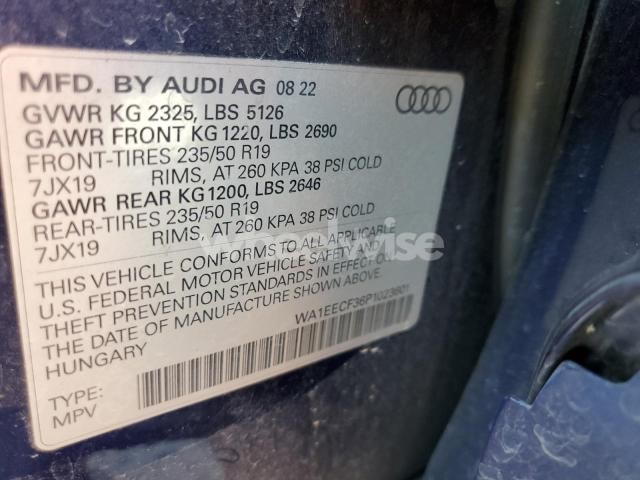 Photo 13 of 2023 AUDI Q3 PREMIUM PLUS S LINE 45 N/A (VIN WA1EECF36P1023601)