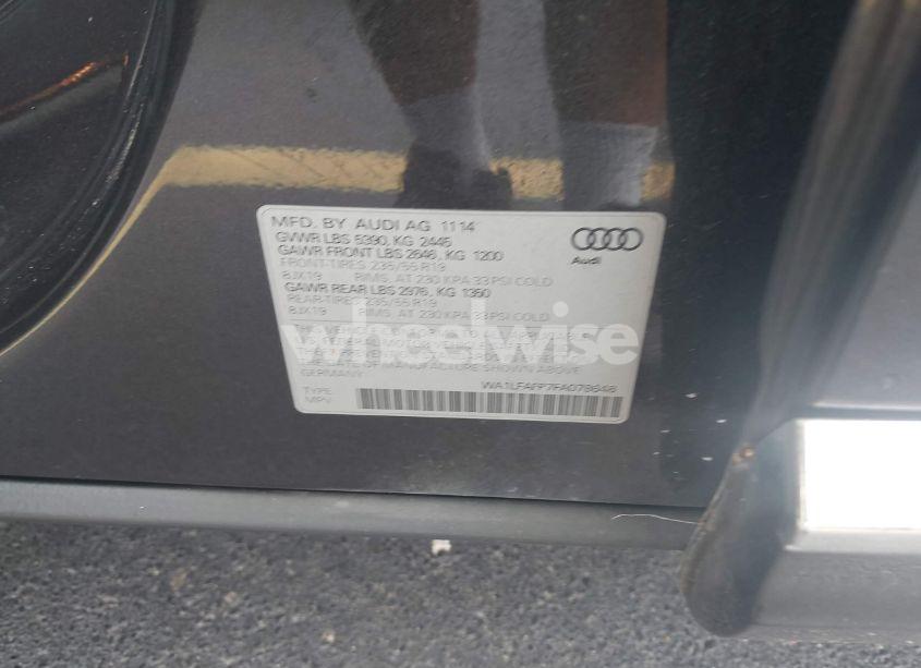 Photo 9 of 2015 Audi Q5 2.0T PREMIUM (VIN WA1LFAFP7FA078648)