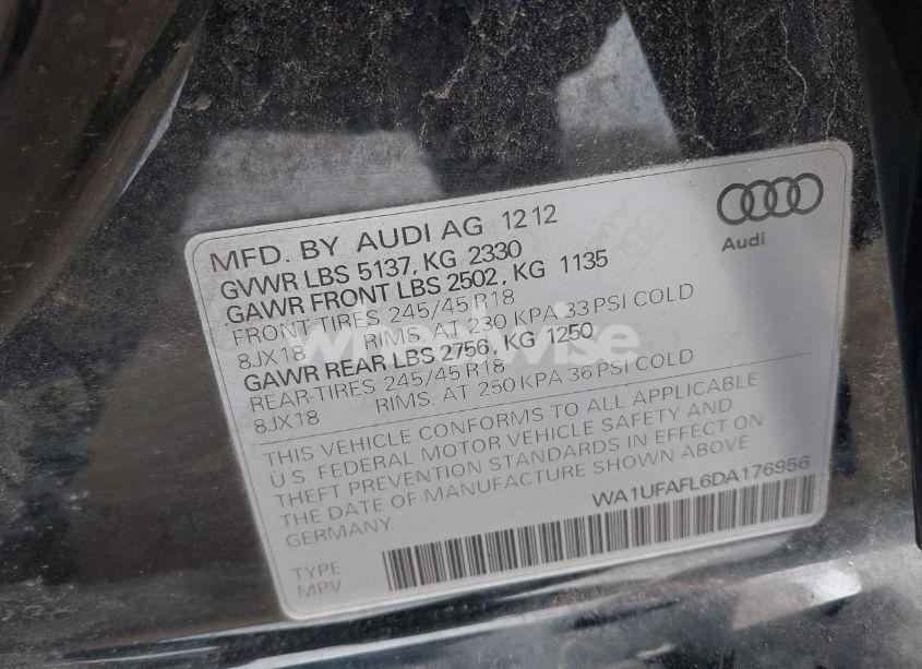 Photo 9 of 2013 Audi Allroad 2.0T PREMIUM PLUS (VIN WA1UFAFL6DA176956)