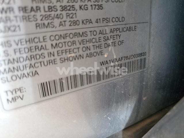 Photo 4 of 2018 AUDI Q7 PRESTIGE (VIN WA1VAAF78JD038920)