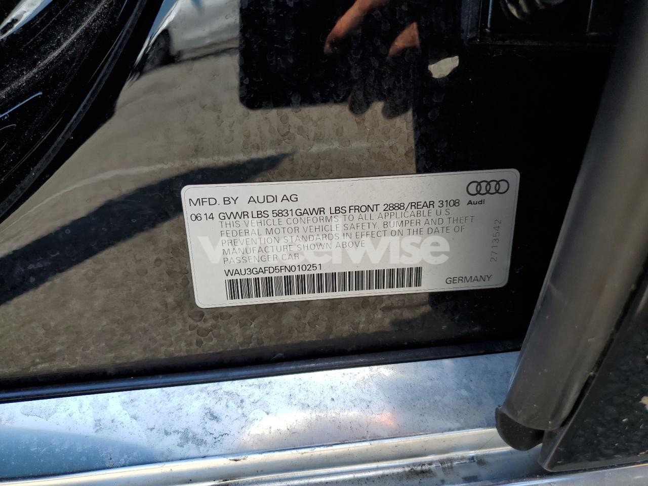 Photo 13 of 2015 AUDI A8 L QUATTRO (VIN WAU3GAFD5FN010251)