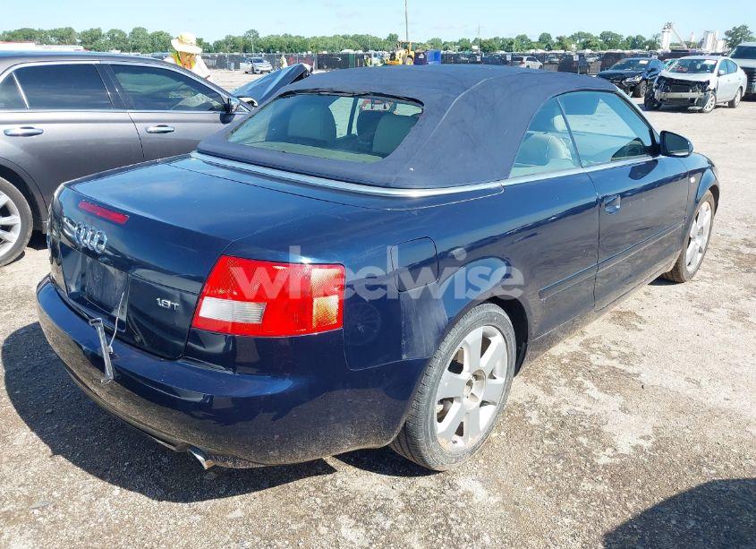 Photo 4 of 2003 Audi A4 1.8T (VIN WAUAC48H03K021806)
