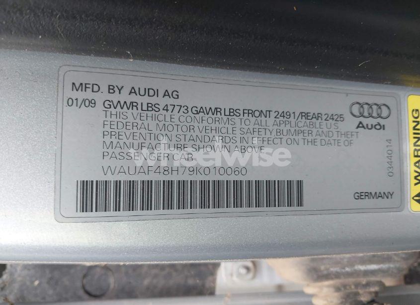 Photo 9 of 2009 Audi A4 2.0T SPECIAL EDITION (VIN WAUAF48H79K010060)