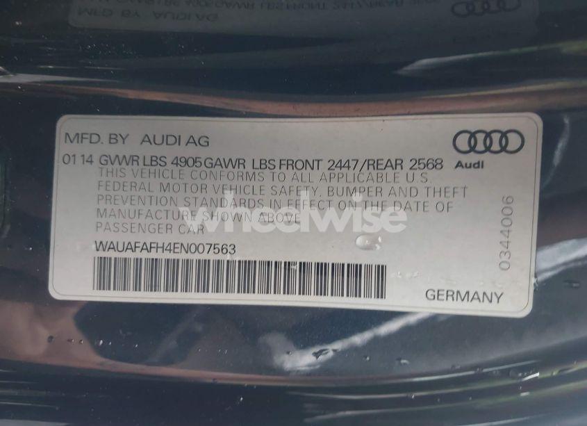Photo 9 of 2014 Audi A5 2.0T PREMIUM (VIN WAUAFAFH4EN007563)