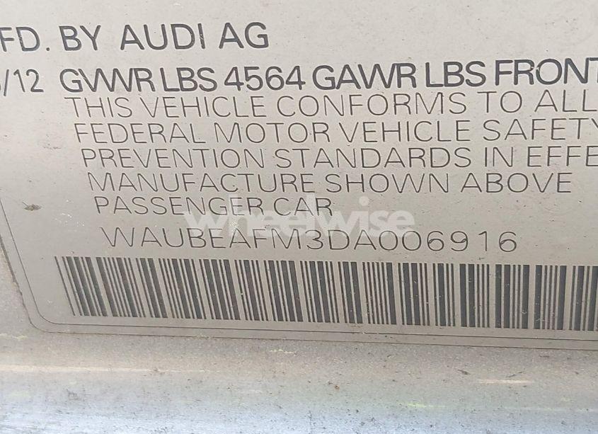 Photo 9 of 2013 Audi A3 2.0T PREMIUM (VIN WAUBEAFM3DA006916)