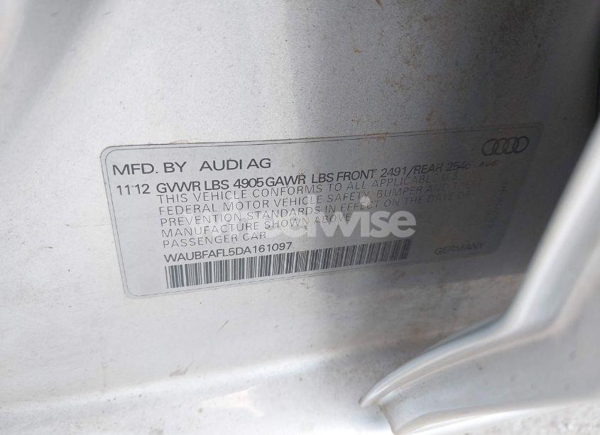 Photo 9 of 2013 Audi A4 2.0T PREMIUM (VIN WAUBFAFL5DA161097)