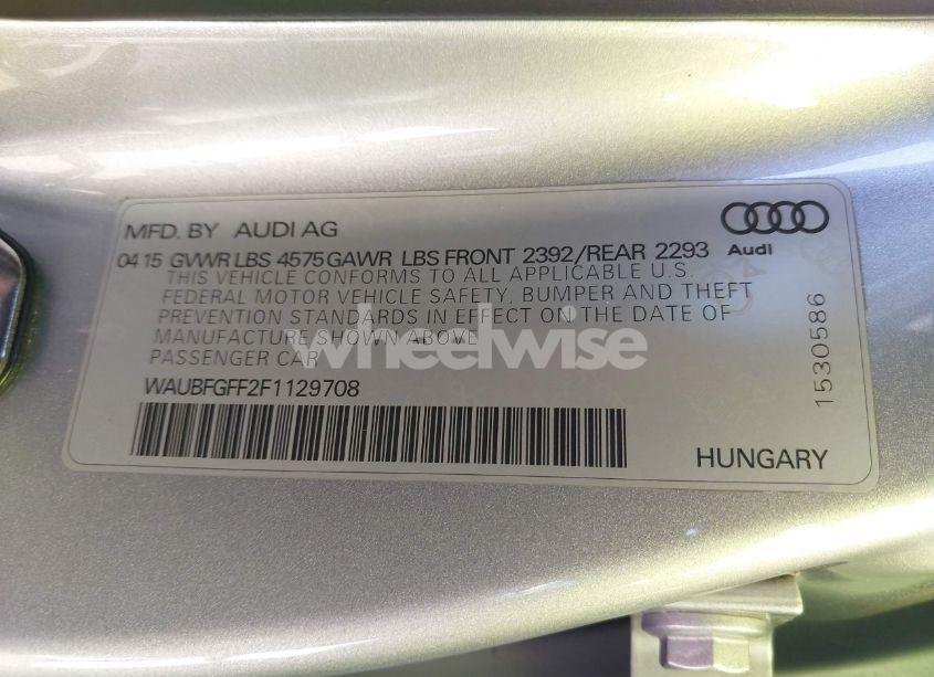 Photo 9 of 2015 Audi A3 2.0T PREMIUM (VIN WAUBFGFF2F1129708)