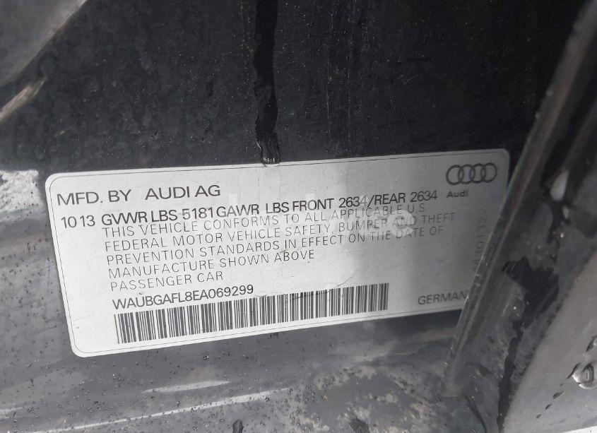 Photo 9 of 2014 Audi S4 3.0T PREMIUM PLUS (VIN WAUBGAFL8EA069299)