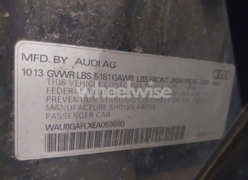 Photo 9 of 2014 Audi S4 3.0T PREMIUM PLUS (VIN WAUBGAFLXEA059860)