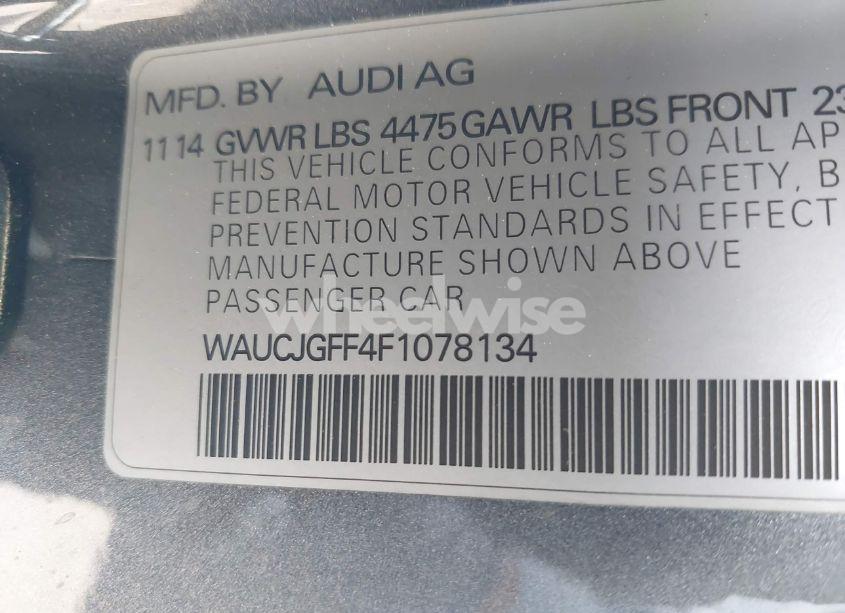 Photo 9 of 2015 Audi A3 2.0 TDI PREMIUM (VIN WAUCJGFF4F1078134)