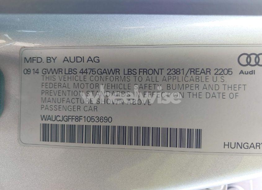 Photo 9 of 2015 Audi A3 2.0 TDI PREMIUM (VIN WAUCJGFF8F1053690)