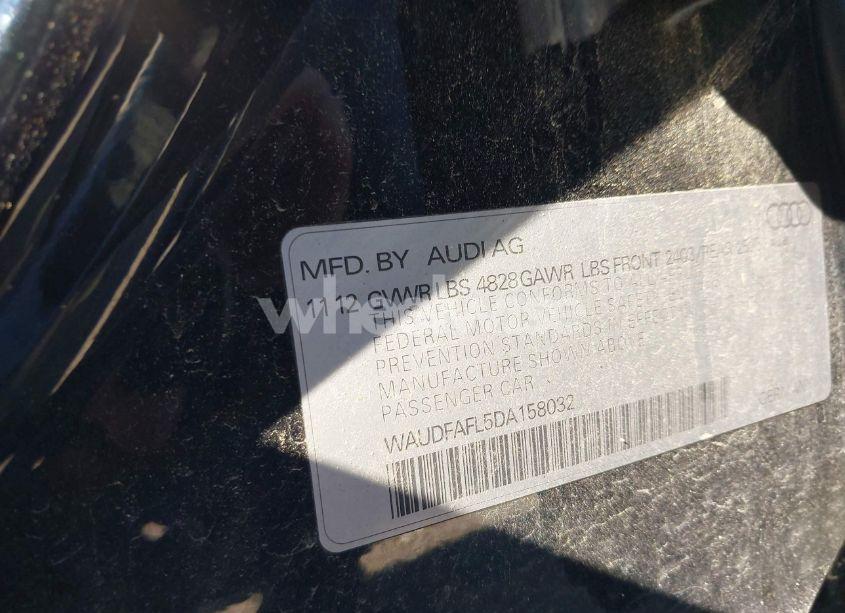 Photo 9 of 2013 Audi A4 2.0T PREMIUM (VIN WAUDFAFL5DA158032)