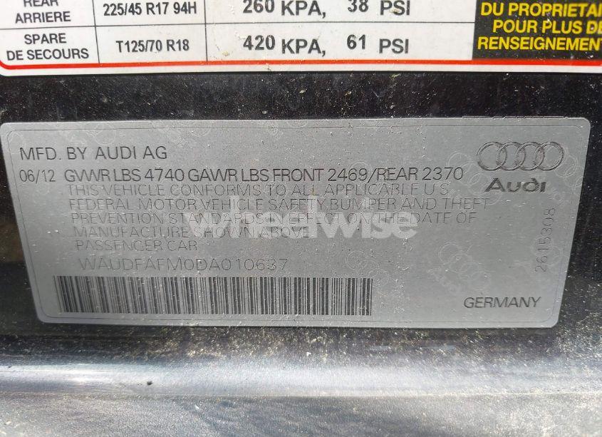 Photo 9 of 2013 Audi A3 2.0T PREMIUM (VIN WAUDFAFM0DA010637)