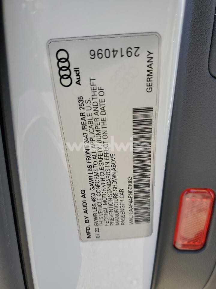Photo 12 of 2023 AUDI A4 PREMIUM PLUS 45 (VIN WAUEAAF44PN001083)