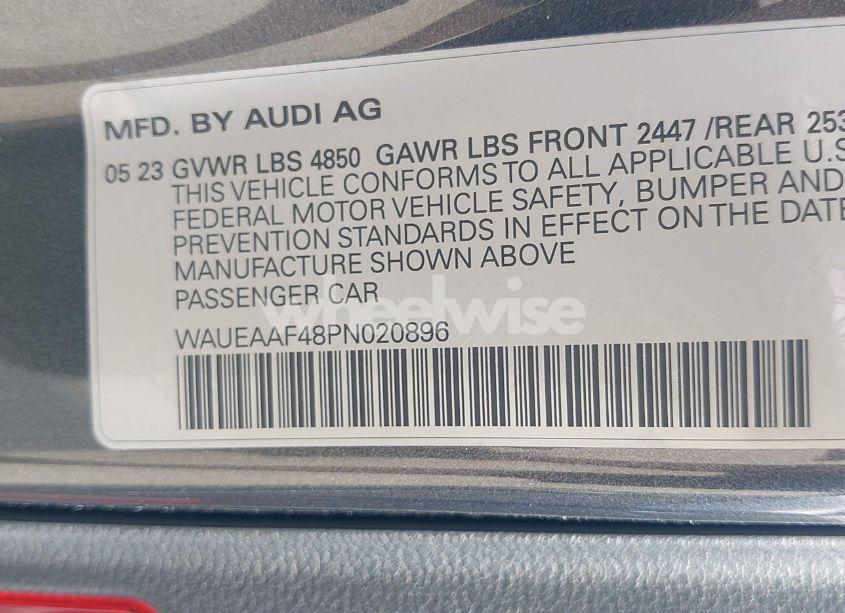 Photo 9 of 2023 Audi A4 PREMIUM PLUS 45 TFSI S LINE QUATTRO S TRONIC (VIN WAUEAAF48PN020896)