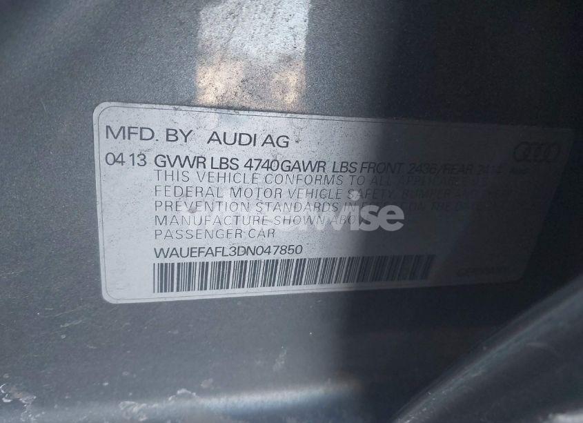 Photo 9 of 2013 Audi A4 2.0T PREMIUM (VIN WAUEFAFL3DN047850)