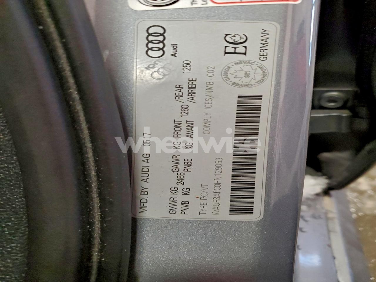 Photo 12 of 2017 AUDI A6 COMPETITION PRESTIGE (VIN WAUF3AFC0HN129053)