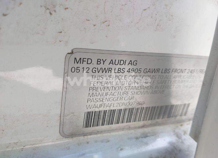 Photo 9 of 2013 Audi A4 2.0T PREMIUM (VIN WAUFFAFL2DN007960)