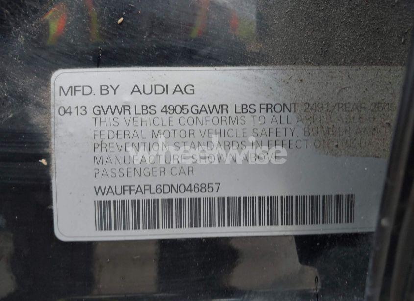 Photo 9 of 2013 Audi A4 2.0T PREMIUM (VIN WAUFFAFL6DN046857)