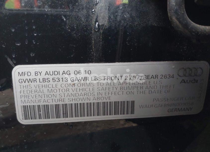 Photo 9 of 2011 Audi A6 3.0 PREMIUM (VIN WAUFGAFB9BN009058)