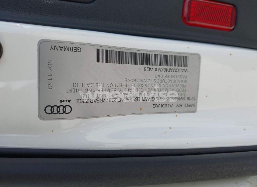 Photo 9 of 2019 Audi A4 40 PREMIUM/40 TITANIUM PREMIUM (VIN WAUGMAF48KN007428)