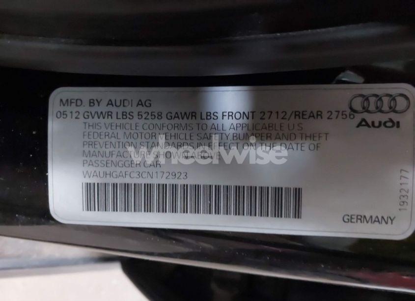 Photo 9 of 2012 Audi A6 3.0 PREMIUM (VIN WAUHGAFC3CN172923)