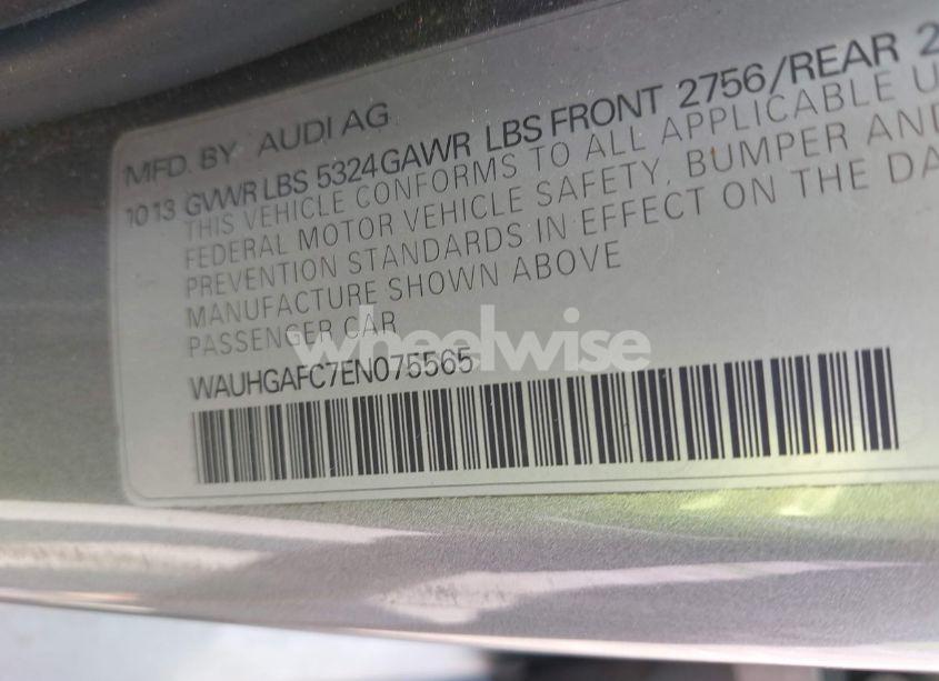 Photo 9 of 2014 Audi A6 3.0T PREMIUM PLUS (VIN WAUHGAFC7EN075565)