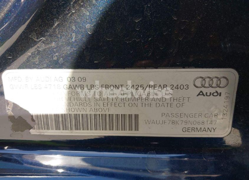 Photo 9 of 2009 Audi A4 2.0T PREMIUM (VIN WAUJF78K79N068147)
