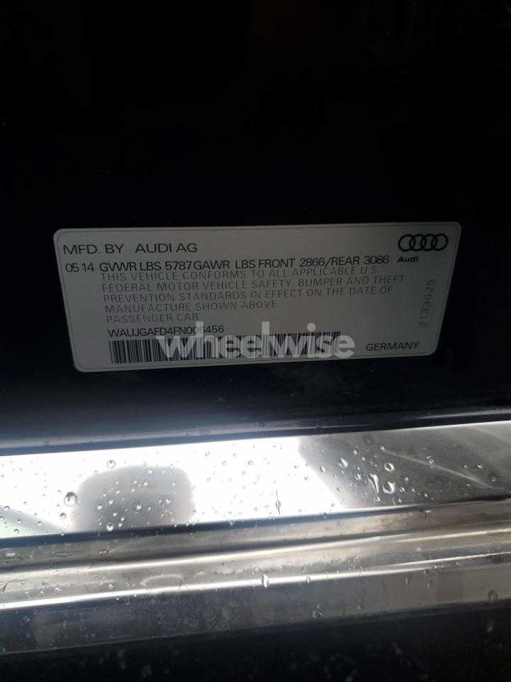 Photo 12 of 2015 AUDI A8 QUATTRO N/A (VIN WAUJGAFD4FN006456)