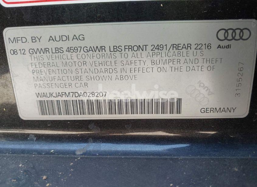 Photo 9 of 2013 Audi A3 2.0 TDI PREMIUM (VIN WAUKJAFM7DA029207)