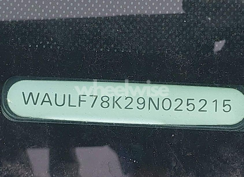 Photo 9 of 2009 Audi A4 2.0T PREMIUM (VIN WAULF78K29N025215)