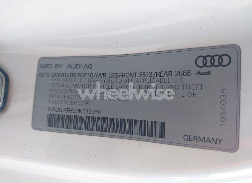 Photo 9 of 2013 Audi A5 2.0T PREMIUM (VIN WAULFAFH0DN013058)