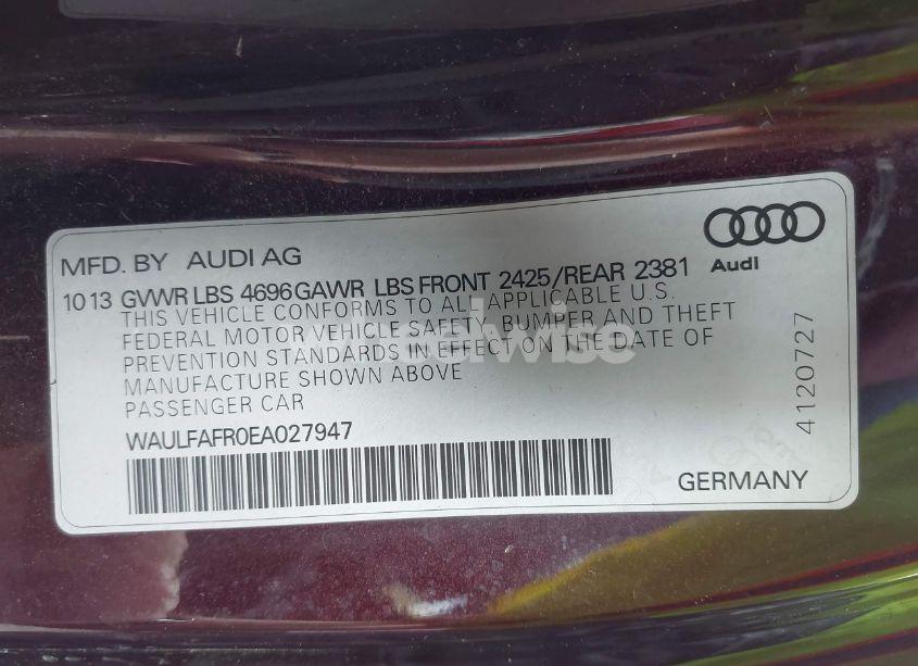 Photo 9 of 2014 Audi A5 2.0T PREMIUM (VIN WAULFAFR0EA027947)