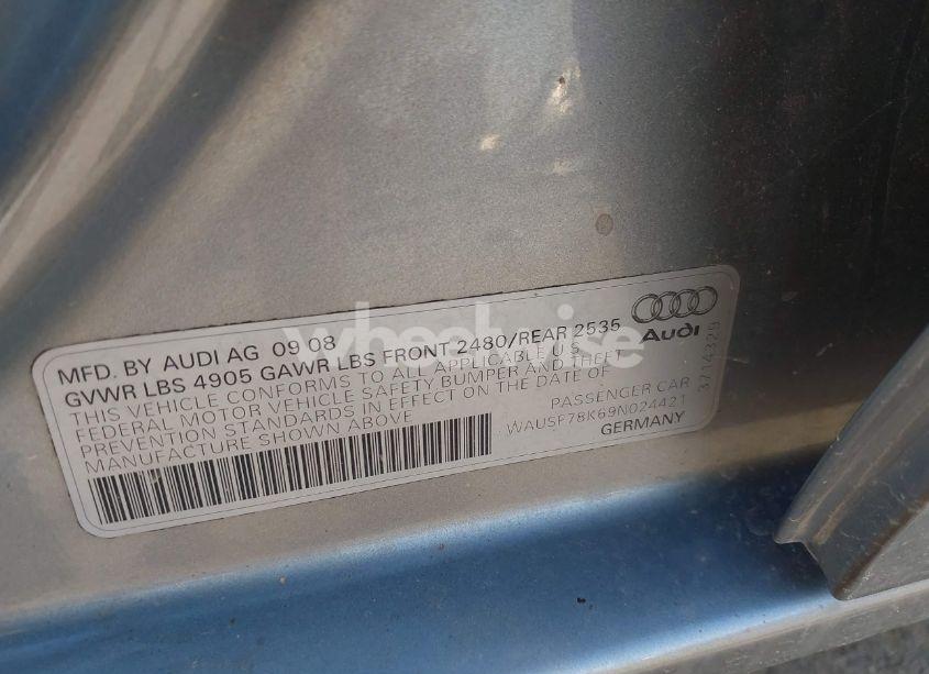 Photo 9 of 2009 Audi A4 2.0T PREMIUM (VIN WAUSF78K69N024421)