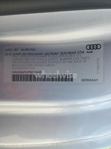 Photo 3 of 2015 AUDI S5 PRESTIGE (VIN WAUVGAFH2FN010445)