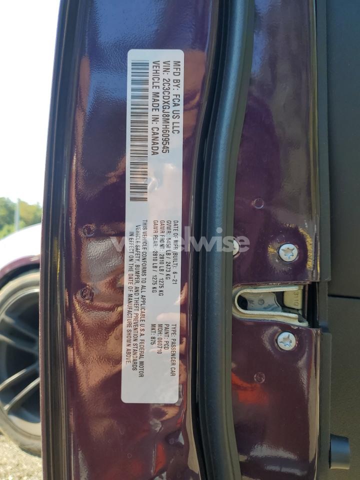 Photo 12 of 2021 DODGE CHARGER SCAT PACK (VIN WAUZZZ8R19A017740)