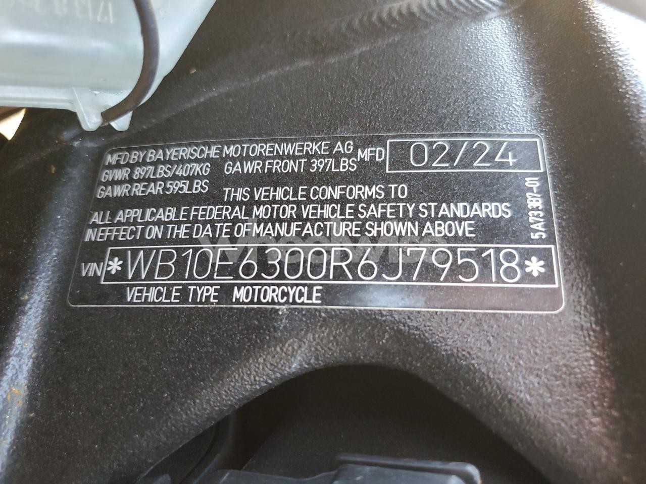 Photo 9 of 2024 BMW S 1000 RR (VIN WB10E6300R6J79518)