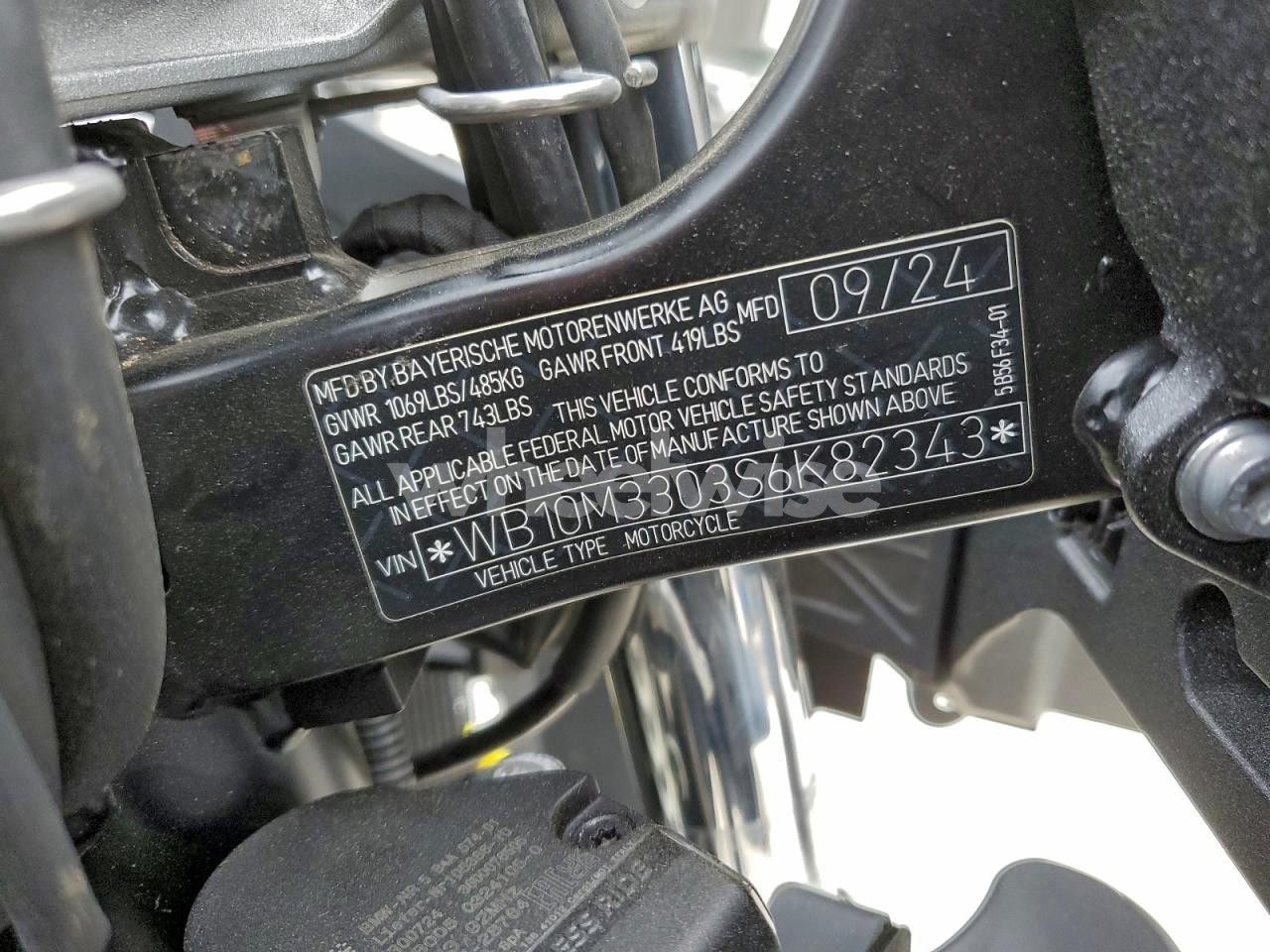 Photo 9 of 2025 BMW R 1300 GS ADVENTURE (VIN WB10M3303S6K82343)