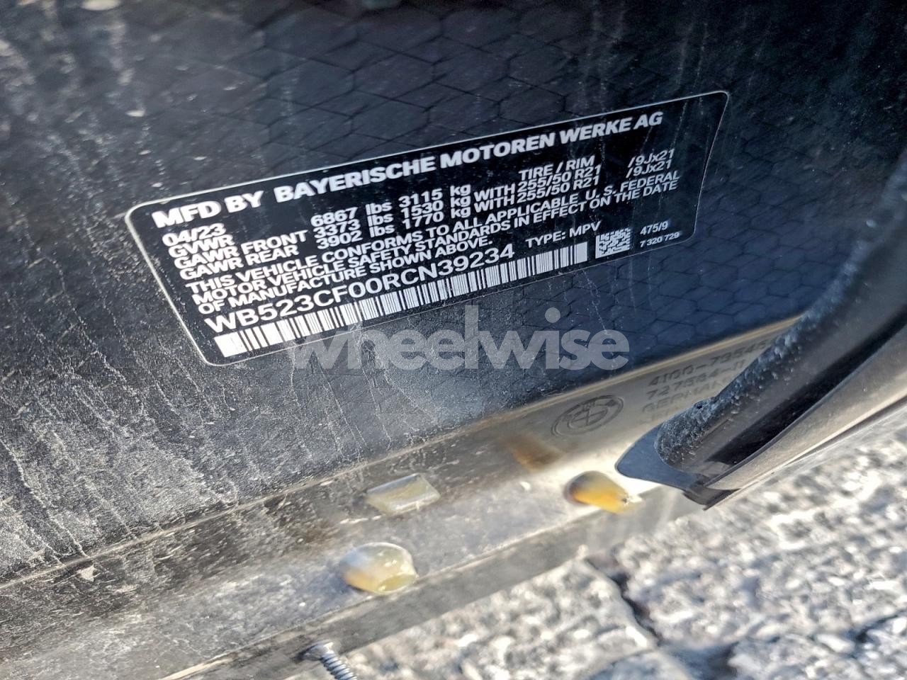 Photo 14 of 2024 BMW IX XDRIVE50 (VIN WB523CF00RCN39234)