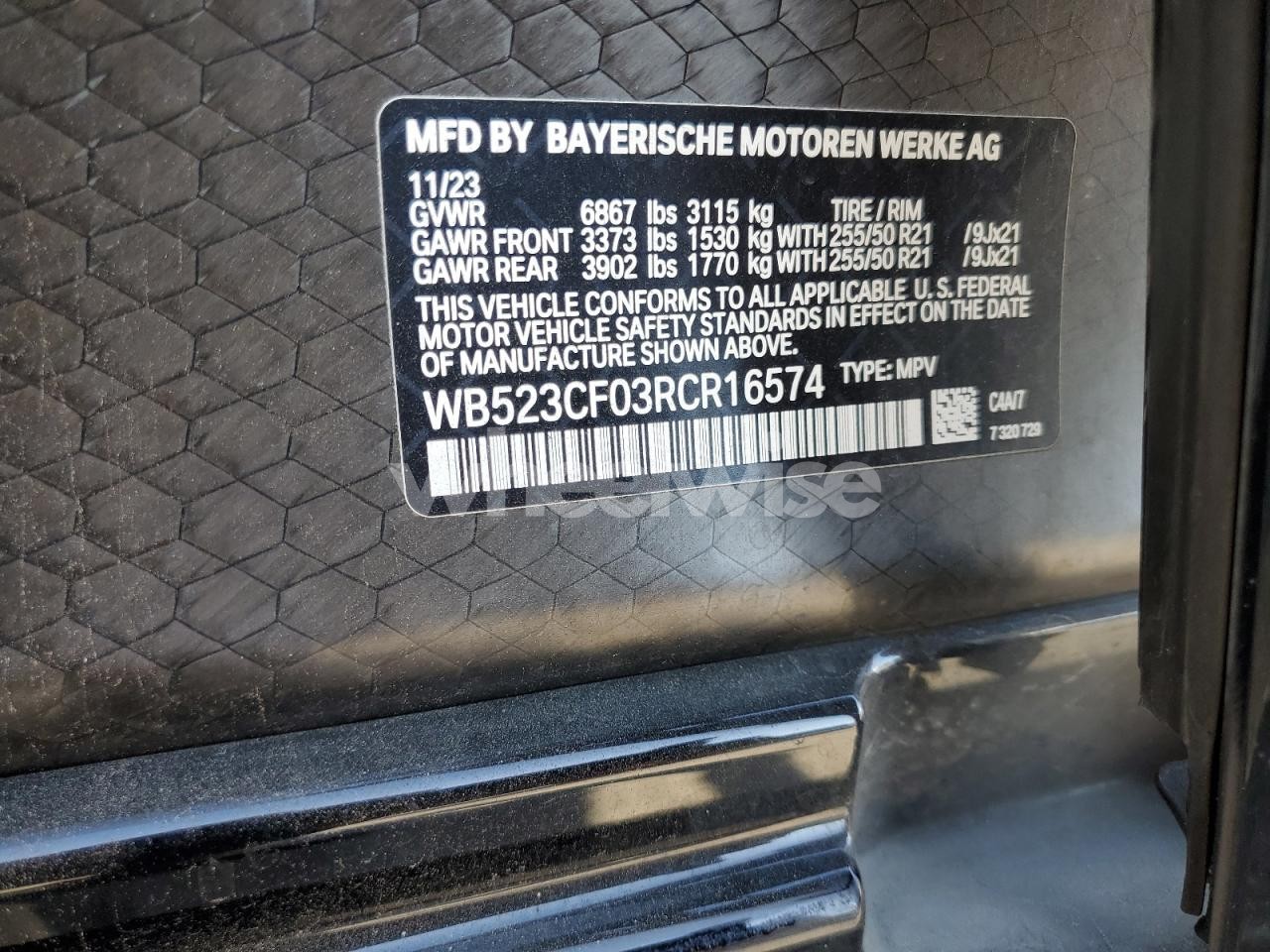 Photo 14 of 2024 BMW IX XDRIVE50 (VIN WB523CF03RCR16574)