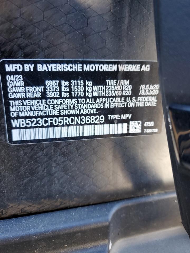 Photo 13 of 2024 BMW IX XDRIVE50 (VIN WB523CF05RCN36829)