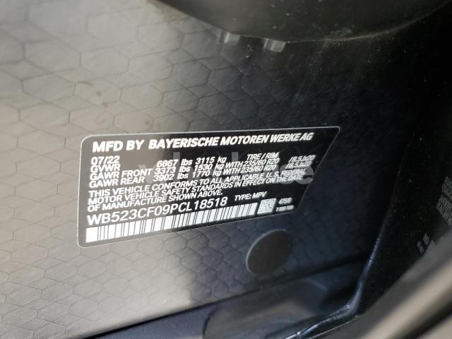 Photo 8 of 2023 BMW IX XDRIVE50 (VIN WB523CF09PCL18518)